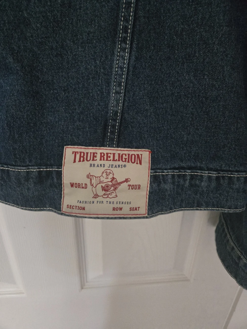 True Religion Men's Blue Denim Trucker Jacket